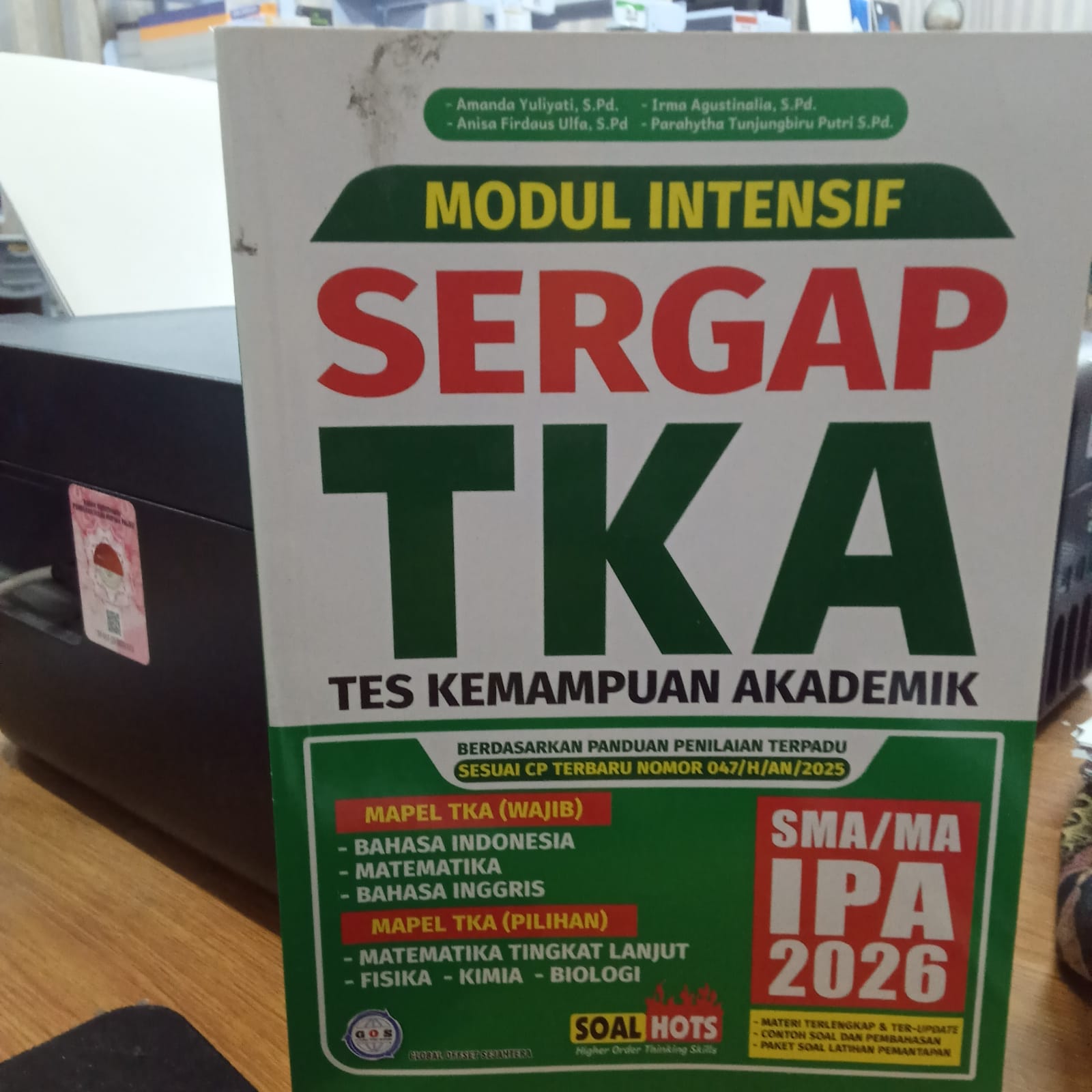 MODUL INTENSIF SERGAP TKA SMA/MA IPA TKA 2026